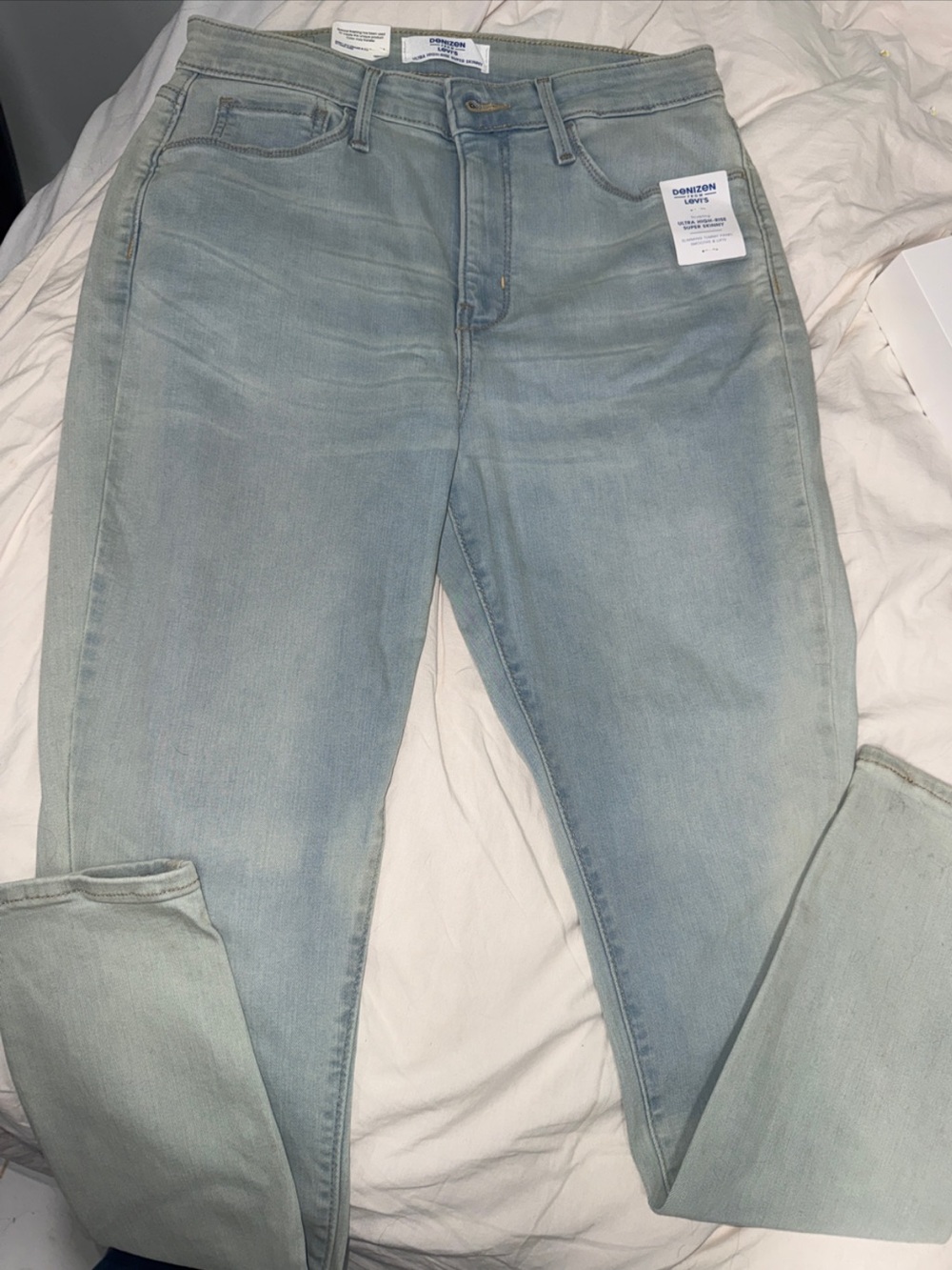 Denizen from Levi's Light Wash High Rise Skinny Jeans - Pale Blue